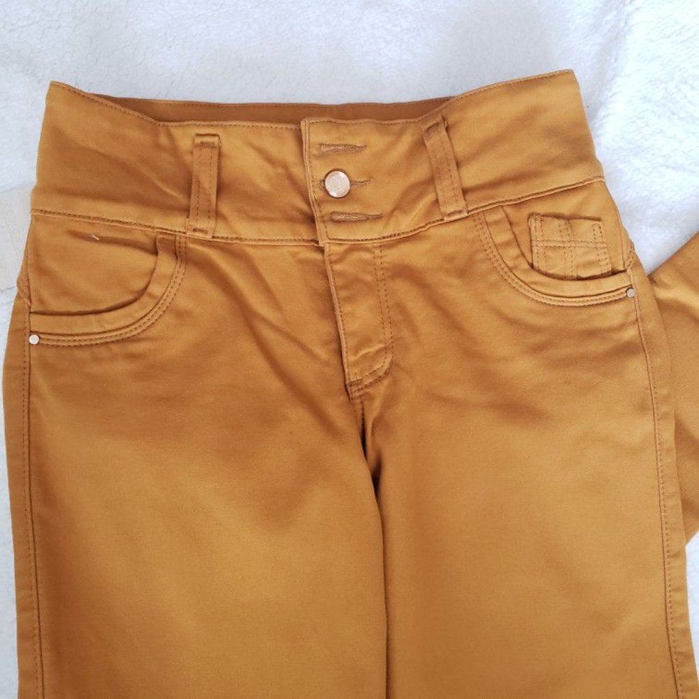jeans colombianos levanta cola talla americana 4-5 color mostaza - Picture 4 of 5